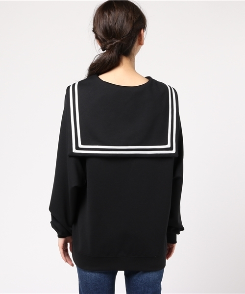 Candy Stripper（キャンディストリッパー）の「GLOOMY SAILOR TOPS（Tシャツ/カットソー・レディース・ブラック・2）」の4枚目の写真