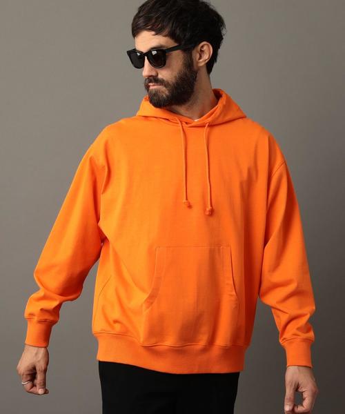 BEAUTY&YOUTH UNITED ARROWS（ビューティーアンドユースユナイテッドアローズ）の「BY ライトスウェット ビッグ パーカー ◆（パーカー・メンズ・オレンジ/ネイビー/ベージュ・LARGE/MEDIUM/SMALL/X-LARGE）」の9枚目の写真
