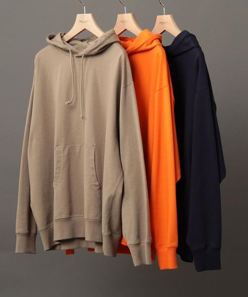 BEAUTY&YOUTH UNITED ARROWS（ビューティーアンドユースユナイテッドアローズ）の「BY ライトスウェット ビッグ パーカー ◆（パーカー・メンズ・オレンジ/ネイビー/ベージュ・LARGE/MEDIUM/SMALL/X-LARGE）」の5枚目の写真