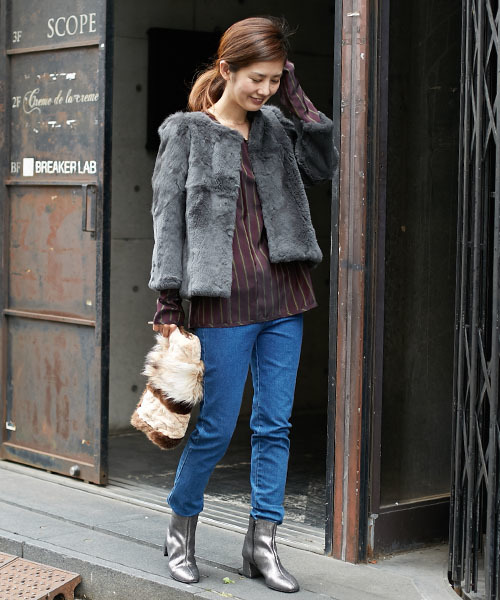 AMERICAN RAG CIE（アメリカンラグシー）の「5WAYファークラッチ　AMERICAN RAG CIE【WEB限定】（ショルダーバッグ・レディース・ブラウン/ブラック・FREE）」の3枚目の写真