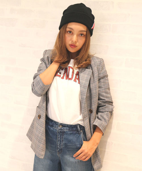 FREE'S MART（フリーズマート）の「グレンチェックＷボタンジャケット【セットアップ対応商品】 （テーラードジャケット・レディース・ブラウン系その他/グレー系その他/ダークグレー・FREE）」の4枚目の写真