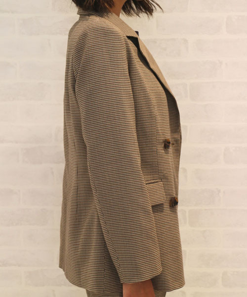 FREE'S MART（フリーズマート）の「グレンチェックＷボタンジャケット【セットアップ対応商品】 （テーラードジャケット・レディース・ブラウン系その他/グレー系その他/ダークグレー・FREE）」の18枚目の写真