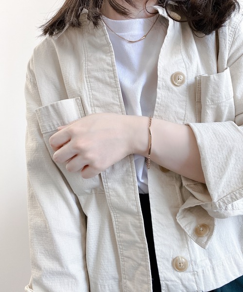 BLOOM（ブルーム）の「ステンレス IPピンク ダイヤモンド ペアネックレス BLOOM/ブルーム (金属アレルギー対応)（ネックレス・レディース・その他・45cm）」の12枚目の写真