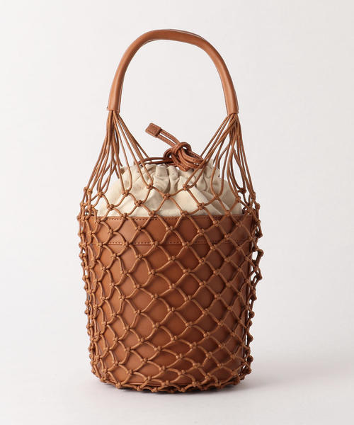 BEAUTY&YOUTH UNITED ARROWS（ビューティーアンドユースユナイテッドアローズ）の「BY フェイクレザー メッシュボトルバッグ -3WAY- о（ショルダーバッグ・レディース・ブラック/ブラウン・FREE）」の2枚目の写真