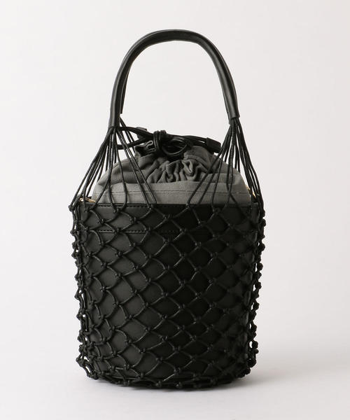 BEAUTY&YOUTH UNITED ARROWS（ビューティーアンドユースユナイテッドアローズ）の「BY フェイクレザー メッシュボトルバッグ -3WAY- о（ショルダーバッグ・レディース・ブラック/ブラウン・FREE）」の4枚目の写真