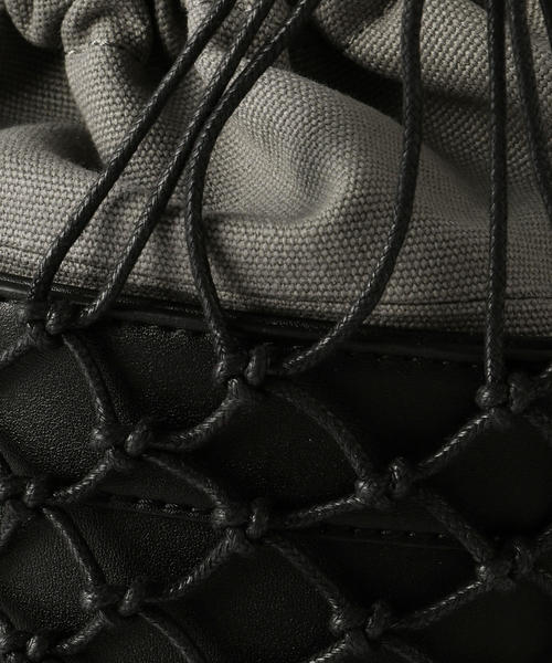 BEAUTY&YOUTH UNITED ARROWS（ビューティーアンドユースユナイテッドアローズ）の「BY フェイクレザー メッシュボトルバッグ -3WAY- о（ショルダーバッグ・レディース・ブラック/ブラウン・FREE）」の7枚目の写真