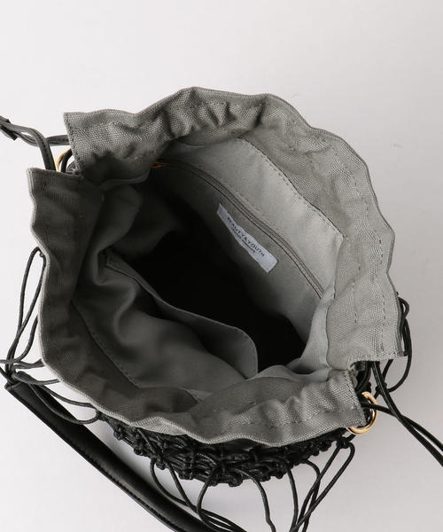 BEAUTY&YOUTH UNITED ARROWS（ビューティーアンドユースユナイテッドアローズ）の「BY フェイクレザー メッシュボトルバッグ -3WAY- о（ショルダーバッグ・レディース・ブラック/ブラウン・FREE）」の8枚目の写真