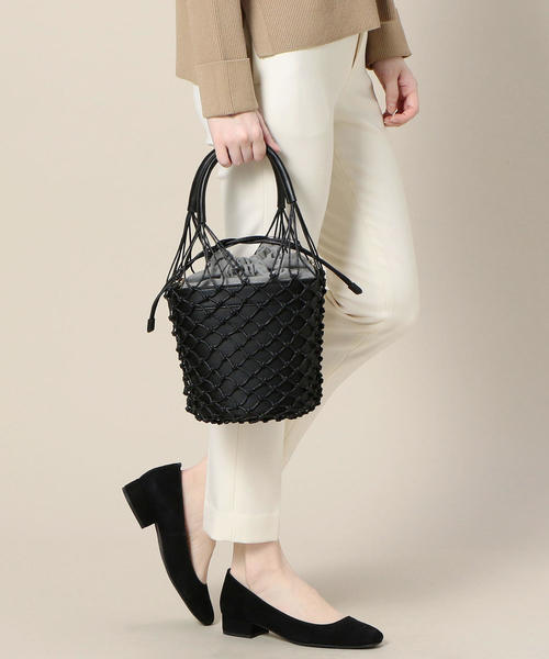 BEAUTY&YOUTH UNITED ARROWS（ビューティーアンドユースユナイテッドアローズ）の「BY フェイクレザー メッシュボトルバッグ -3WAY- о（ショルダーバッグ・レディース・ブラック/ブラウン・FREE）」の13枚目の写真