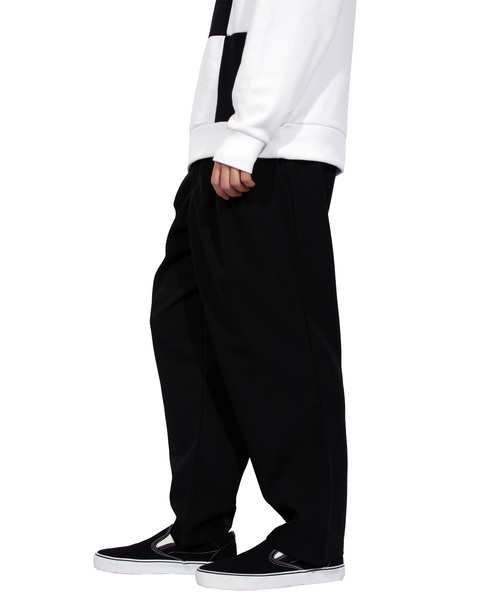８(eight)（エイト）の「ストライプ ワイドパンツ スラックス （スラックス・メンズ・ブラック/ネイビー/ストライプ・LARGE/MEDIUM）」の7枚目の写真