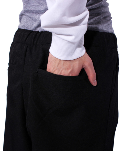 ８(eight)（エイト）の「ストライプ ワイドパンツ スラックス （スラックス・メンズ・ブラック/ネイビー/ストライプ・LARGE/MEDIUM）」の15枚目の写真