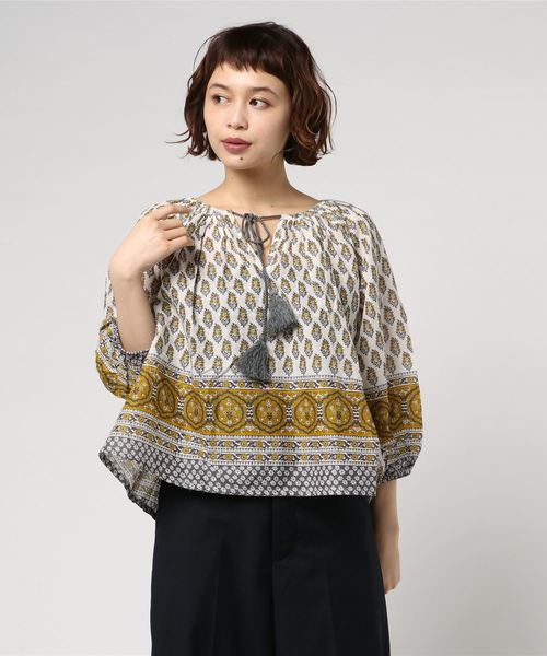 LOWRYS FARM（ローリーズファーム）の「アソートペザントブラウス　786738 （シャツ/ブラウス・レディース・オレンジ/イエロー系その他/オレンジ系その他/パープル・LARGE/MEDIUM）」の6枚目の写真
