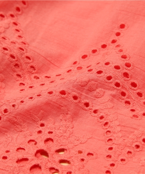 BEAMS LIGHTS Women's（ビームスライツ ウィメンズ）の「BEAMS LIGHTS / カットワークレース チュニック（チュニック・レディース・ホワイト/ブラック/ピンク・ONE SIZE）」の7枚目の写真