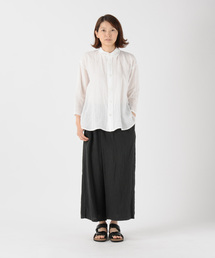プランテーション plantation しぼり 長袖シャツ トップス ブラウス Plantation（プランテーション）の「(S)ﾘﾈﾝｷｬﾝﾌﾞﾘｯｸ（シャツ