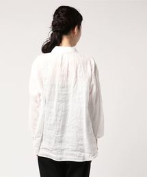 プランテーション リネンブレンドTシャツ ブラウス ちりめん生地風 ナチュラル系 31743503_B_02_215.jpg