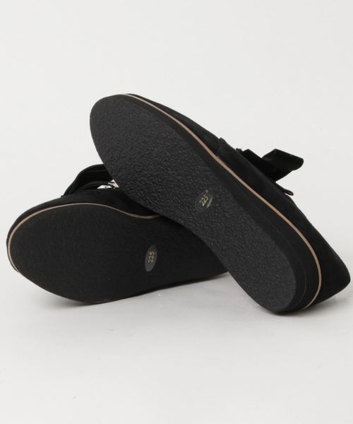 HIPS(ヒップス)の「軽量レザーリボンシューズ(その他シューズ・レディース・ブラック/ブルー/ブラック系その他/グレイッシュベージュ・23cm/23.5cm/24cm/24.5cm/22.5cm)」の6枚目の写真