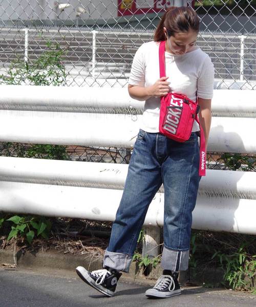 Dickies(ディッキーズ)の「【Dickies /ディッキーズ】別注ミニショルダーバック(ショルダーバッグ・レディース・ブラック/ホワイト/レッド・FREE)」の14枚目の写真