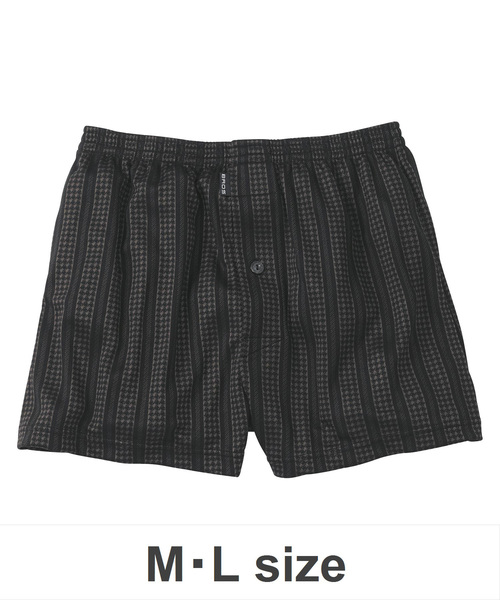 BROS by WACOALMEN（ブロスバイワコールメン）の「トランクス　前開き　ニット素材（トランクス・メンズ・ブラック/レッド/グリーン/ブルー/オリーブ/グレー/チャコール/ベージュ・M/L）」の2枚目の写真