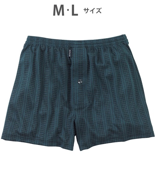 BROS by WACOALMEN（ブロスバイワコールメン）の「トランクス　前開き　ニット素材（トランクス・メンズ・ブラック/レッド/グリーン/ブルー/オリーブ/グレー/チャコール/ベージュ・M/L）」の5枚目の写真
