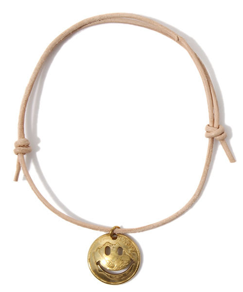 WEGO（ウィゴー）の「WEGO/フェイスコインレザーブレスレット（ブレスレット・メンズ・ブラック/ブラウン/ベージュ/ターコイズブルー/レッド・FREE）」の3枚目の写真