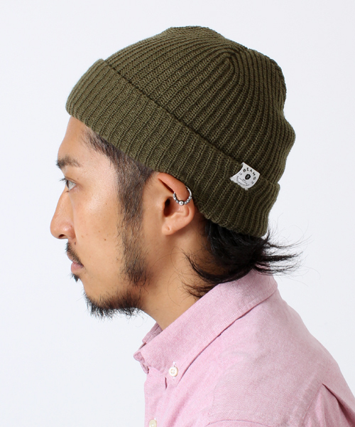 BEAMS(ビームス)の「□BEAMS / SL ニットキャップ(ニットキャップ/ビーニー・メンズ・ワイン/オレンジ/イエロー/オリーブ・ONE SIZE)」の2枚目の写真