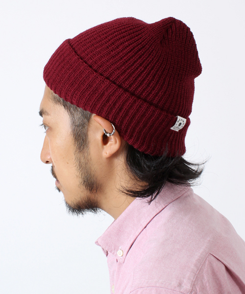 BEAMS(ビームス)の「□BEAMS / SL ニットキャップ(ニットキャップ/ビーニー・メンズ・ワイン/オレンジ/イエロー/オリーブ・ONE SIZE)」の3枚目の写真