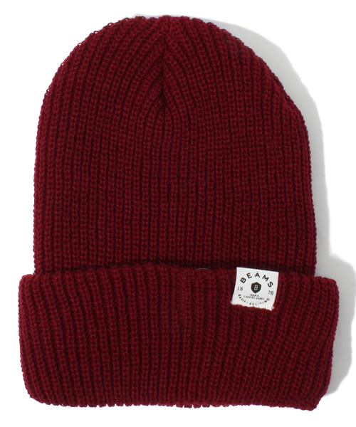 BEAMS(ビームス)の「□BEAMS / SL ニットキャップ(ニットキャップ/ビーニー・メンズ・ワイン/オレンジ/イエロー/オリーブ・ONE SIZE)」の13枚目の写真