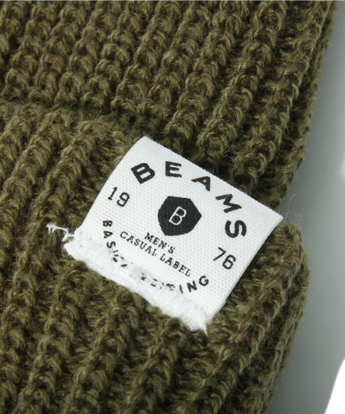 BEAMS(ビームス)の「□BEAMS / SL ニットキャップ(ニットキャップ/ビーニー・メンズ・ワイン/オレンジ/イエロー/オリーブ・ONE SIZE)」の6枚目の写真