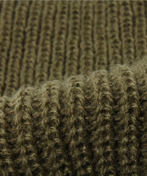 BEAMS(ビームス)の「□BEAMS / SL ニットキャップ(ニットキャップ/ビーニー・メンズ・ワイン/オレンジ/イエロー/オリーブ・ONE SIZE)」の9枚目の写真