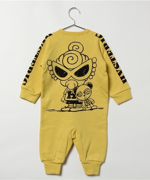 ヒステリックミニロンパース イエロー HYSTERIC MINI（ヒステリック