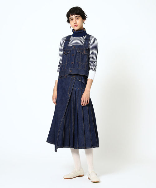 BEAMS BOY(ビームスボーイ)の「BEAMS BOY / デニム & チノ ベスト(ベスト・レディース・カーキ/インディゴブルー・ONE SIZE)」の18枚目の写真