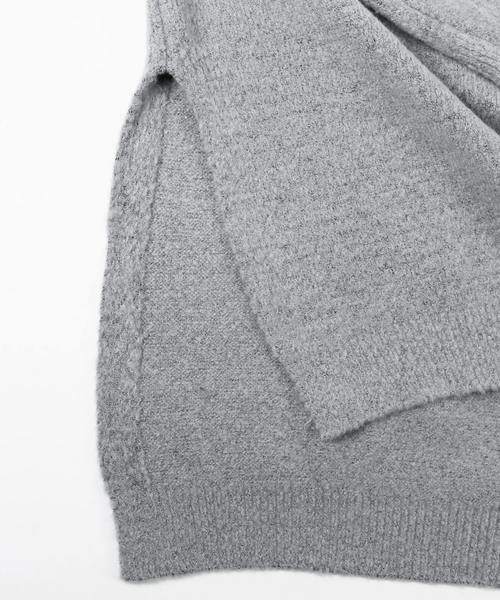 reca（レカ）の「ゆったりスリット入りスタンドネックチュニックワンピース（ワンピース・レディース・グレー/グレー系その他/ブラウン・FREE）」の5枚目の写真