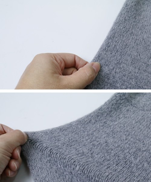 reca（レカ）の「ゆったりスリット入りスタンドネックチュニックワンピース（ワンピース・レディース・グレー/グレー系その他/ブラウン・FREE）」の7枚目の写真