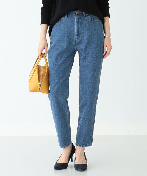 B:MING by BEAMS（ビーミングバイビームス）の「B:MING by BEAMS / デニム テーパードパンツ 19SS（デニムパンツ・レディース・インディゴブルー/ブラック・MEDIUM/SMALL）」の19枚目の写真