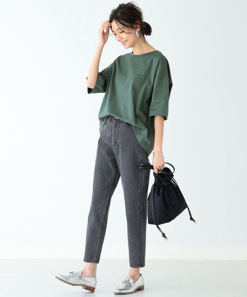 B:MING by BEAMS（ビーミングバイビームス）の「B:MING by BEAMS / デニム テーパードパンツ 19SS（デニムパンツ・レディース・インディゴブルー/ブラック・MEDIUM/SMALL）」の4枚目の写真