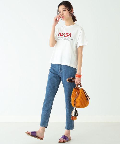 B:MING by BEAMS（ビーミングバイビームス）の「B:MING by BEAMS / デニム テーパードパンツ 19SS（デニムパンツ・レディース・インディゴブルー/ブラック・MEDIUM/SMALL）」の11枚目の写真
