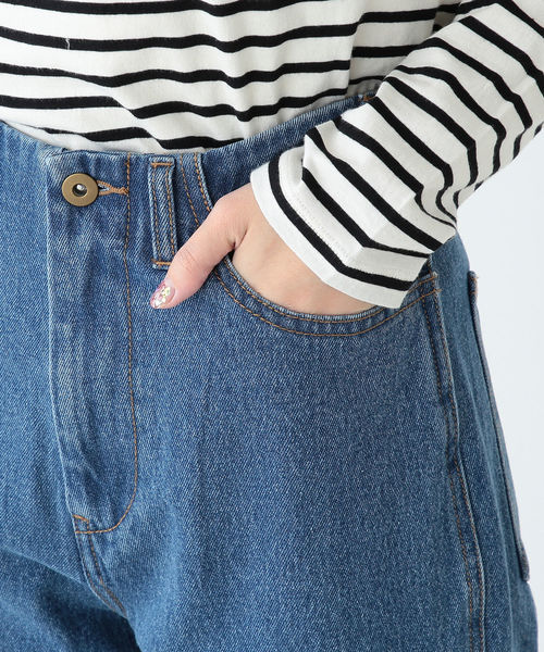 B:MING by BEAMS（ビーミングバイビームス）の「B:MING by BEAMS / デニム テーパードパンツ 19SS（デニムパンツ・レディース・インディゴブルー/ブラック・MEDIUM/SMALL）」の18枚目の写真