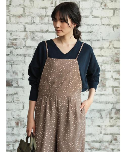 AMERICAN HOLIC（アメリカンホリック）の「Vネックドルマンニットプルオーバー（ニット/セーター・レディース・ベージュ/ネイビー/サックスブルー/イエロー/アイボリー/グレー系その他・M/L）」の17枚目の写真