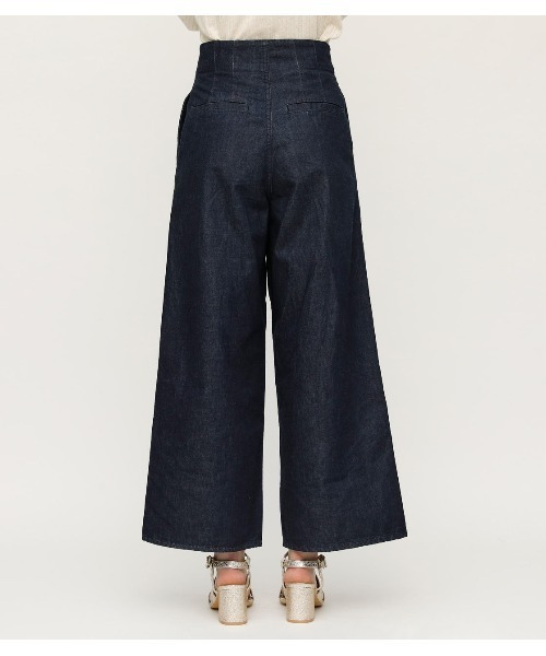 Tuck Hw ハイウエスト Wide Sly スライ のファッション ワイドパンツ デニムパンツ Pt A パンツ セール Wide デニム パンツ Bernard