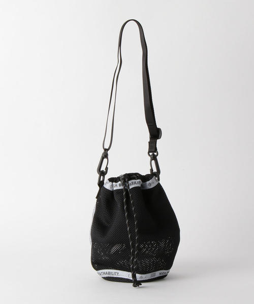 F/CE. （エフシーイー）の「＜F/CE.（エフシーイー）＞ MESH CHK POUCH/バッグ（ショルダーバッグ・メンズ・ブラック/ライム・FREE）」の2枚目の写真