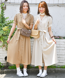 PairPair | リネン混カイキンガウンワンピ(ワンピース)