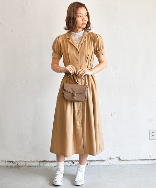 PairPair（ペアペア）の「リネン混カイキンガウンワンピ（ワンピース・レディース・ベージュ/アイボリー・FREE）」の12枚目の写真