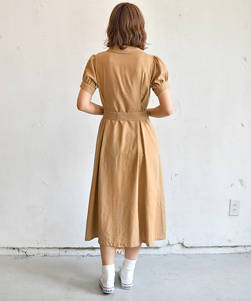 PairPair（ペアペア）の「リネン混カイキンガウンワンピ（ワンピース・レディース・ベージュ/アイボリー・FREE）」の14枚目の写真