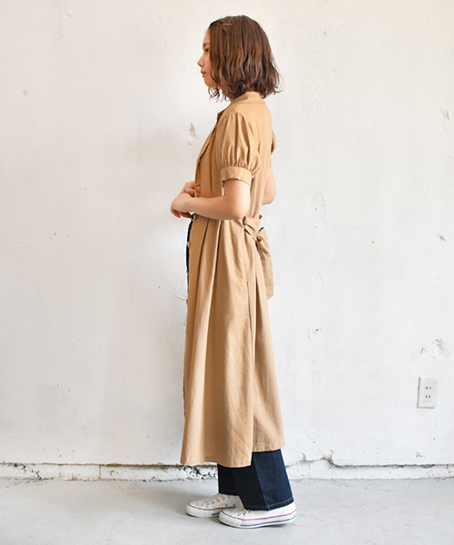 PairPair（ペアペア）の「リネン混カイキンガウンワンピ（ワンピース・レディース・ベージュ/アイボリー・FREE）」の16枚目の写真
