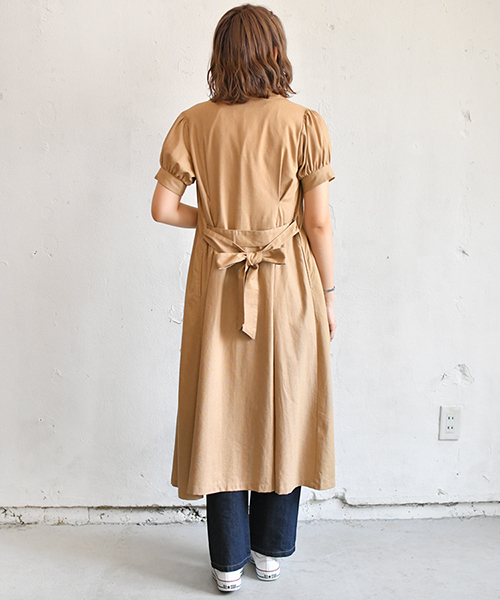 PairPair（ペアペア）の「リネン混カイキンガウンワンピ（ワンピース・レディース・ベージュ/アイボリー・FREE）」の17枚目の写真