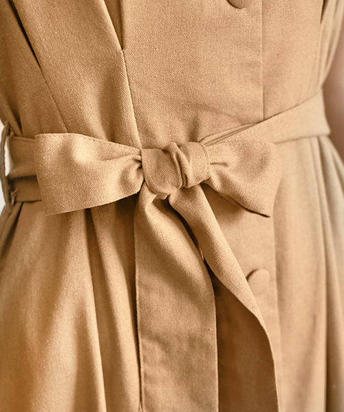 PairPair（ペアペア）の「リネン混カイキンガウンワンピ（ワンピース・レディース・ベージュ/アイボリー・FREE）」の20枚目の写真