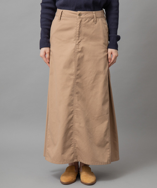 Munich（ミューニック）の「高密度TCチノマキシスカート（スカート・レディース・ブラック/ベージュ/ライトブラウン/カーキ・S/M/XS）」の11枚目の写真