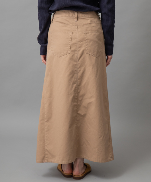 Munich（ミューニック）の「高密度TCチノマキシスカート（スカート・レディース・ブラック/ベージュ/ライトブラウン/カーキ・S/M/XS）」の13枚目の写真