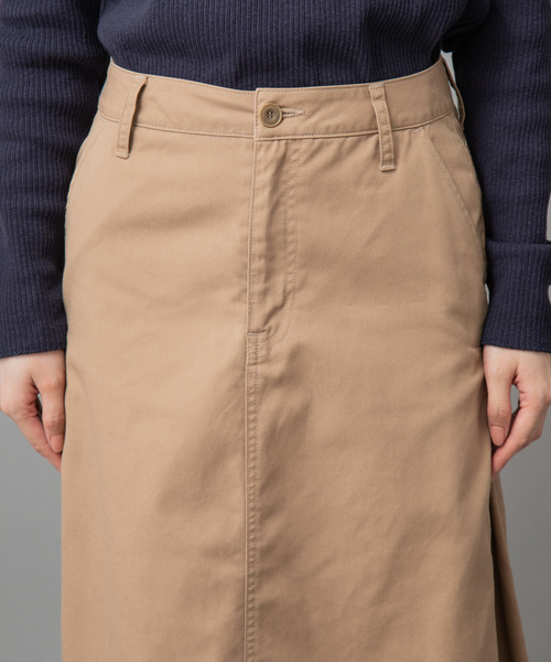Munich（ミューニック）の「高密度TCチノマキシスカート（スカート・レディース・ブラック/ベージュ/ライトブラウン/カーキ・S/M/XS）」の14枚目の写真