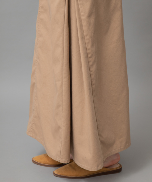 Munich（ミューニック）の「高密度TCチノマキシスカート（スカート・レディース・ブラック/ベージュ/ライトブラウン/カーキ・S/M/XS）」の16枚目の写真