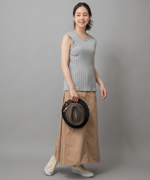 Munich（ミューニック）の「高密度TCチノマキシスカート（スカート・レディース・ブラック/ベージュ/ライトブラウン/カーキ・S/M/XS）」の18枚目の写真